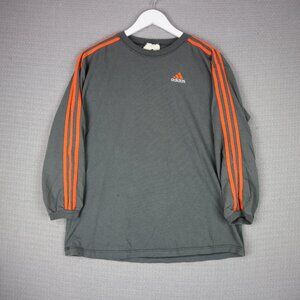 Adidas Vintage 1990s Youth Longsleeve Faded Striped Longsleeve XL